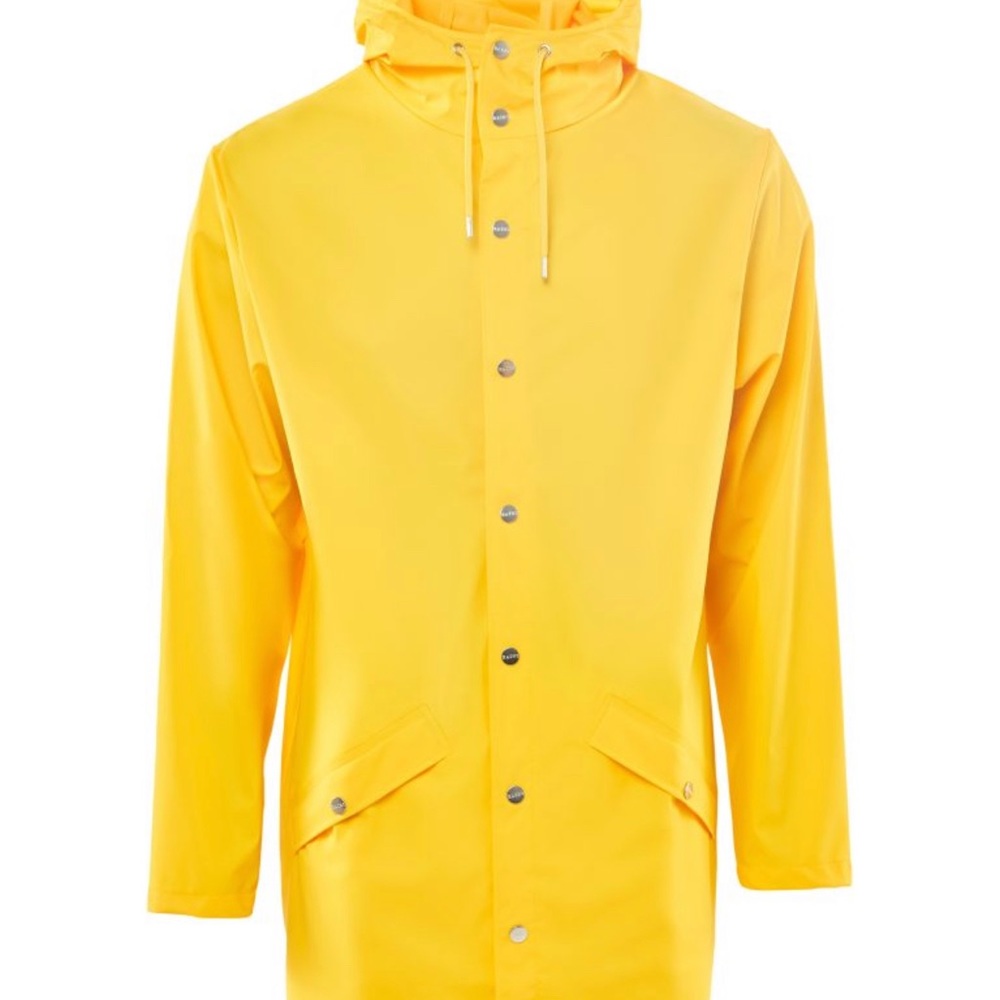 Rains Yellow Hooded Raincoat